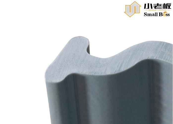Grey Color Vinyl PVC Sheet Pile Customized Z Type Extrusion