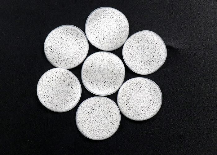 Bio Chips Biological Biotube Filter Media White Color Round Flat Pieces