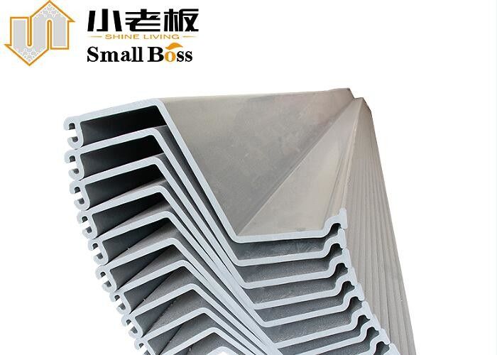 Extrusion Vinyl PVC Sheet Pile Uvioresistant Customized Z Type Cut Off