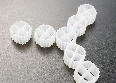 PE Shockproof Aquariums MBBR Filter Media white color fda carrier 11*7MM MBBR Biofilm Carrier