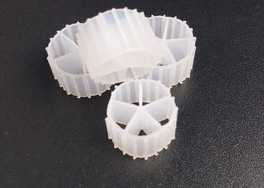Natural Color MBBR Filter Media  And Virgin HDPE Material MBBR Bio Media For RAS 10*7mm