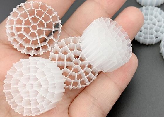 FDA PE37 25*10MM White HDPE MBBR Floating Filter Media