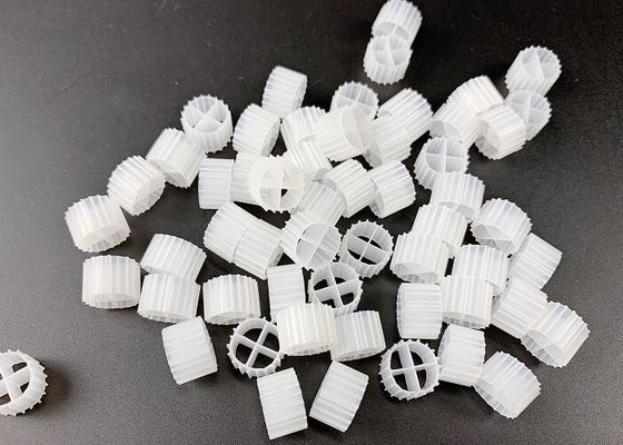 11*7mm Natural Color And Virgin HDPE Material MBBR Biofilm Carrier Manufacturer