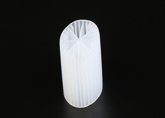 15*15mm Size MBBR Bio Media Virgin HDPE Material White Color For Anaerobic Tank