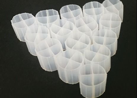 White Color MBBR Bio Carrier Media For Anaerobic Tank With Virgin HDPE Material And 12*9mm Size