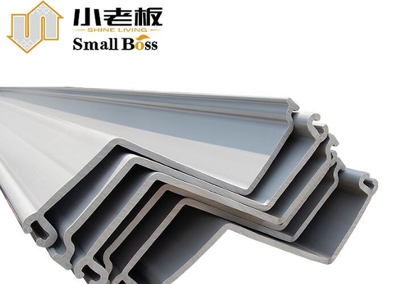 Extrusion Vinyl PVC Sheet Pile Uvioresistant Customized Z Type Cut Off